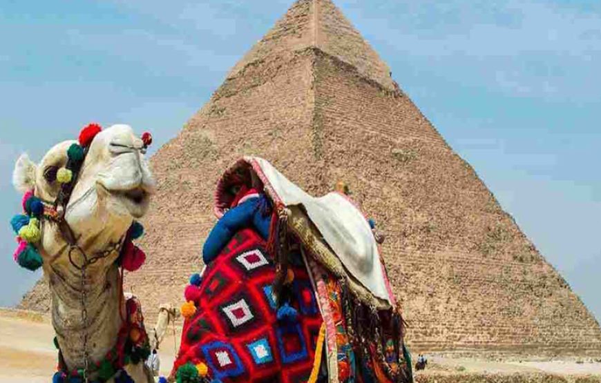 Camel Ride to Pyramids