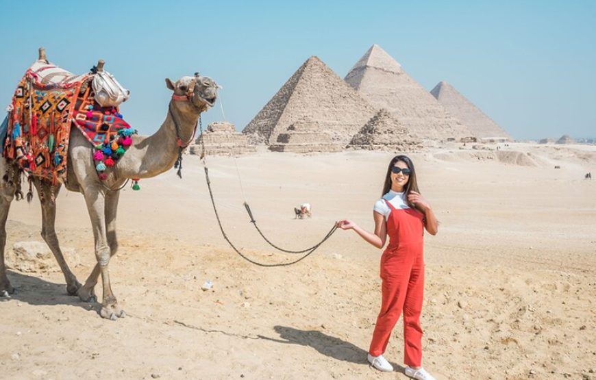 Camel Ride to Pyramids
